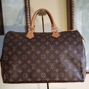 Louis Vuitton Speedy 35 Handbag Brown Monogram